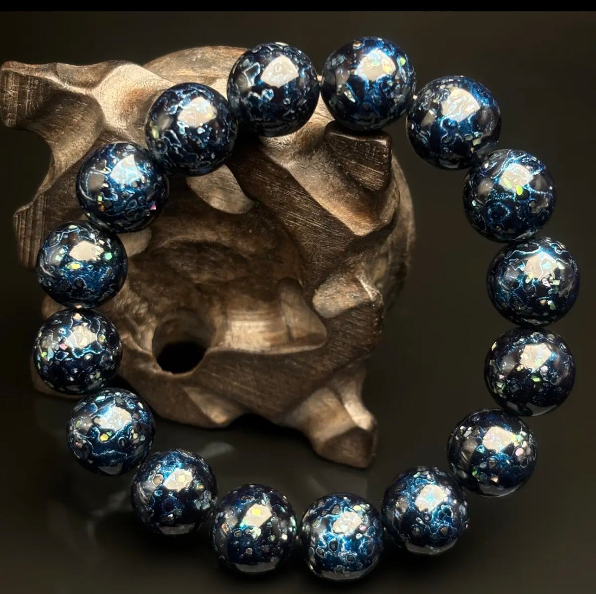 Purple Sandalwood Bead Bracelet 1.2