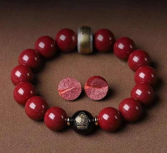 Cinnabar Zodiac Bead Bracelet -  Shaka Chinese Traditional Culture Store