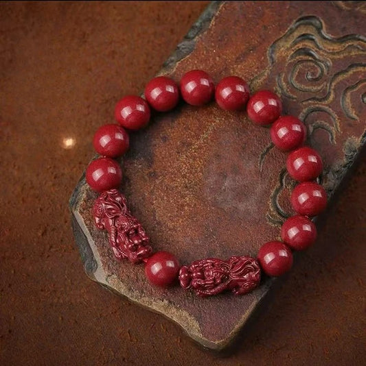 Cinnabar Pixiu bracelet