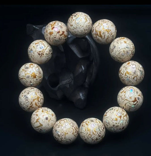 Galaxy sparkle effect in plant-based resin, unisex statement jewelry